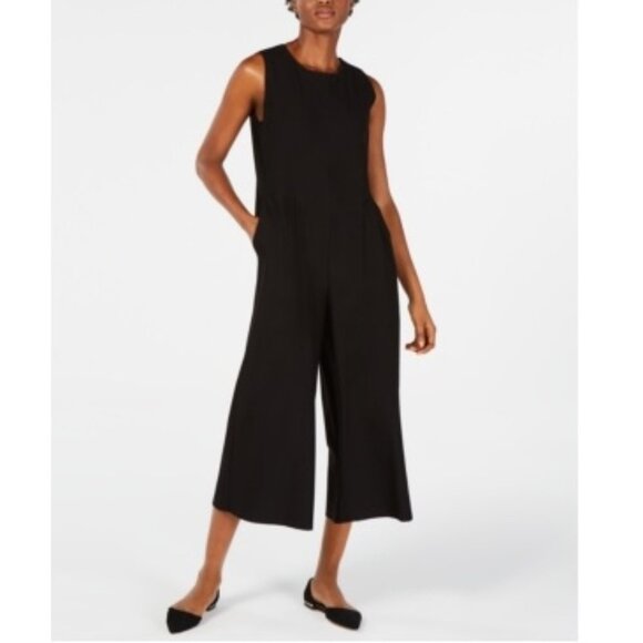 Eileen Fisher Cropped Jumpsuit - Picture 2 of 9